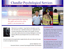 Tablet Screenshot of chandlerpsychologicalservices.com